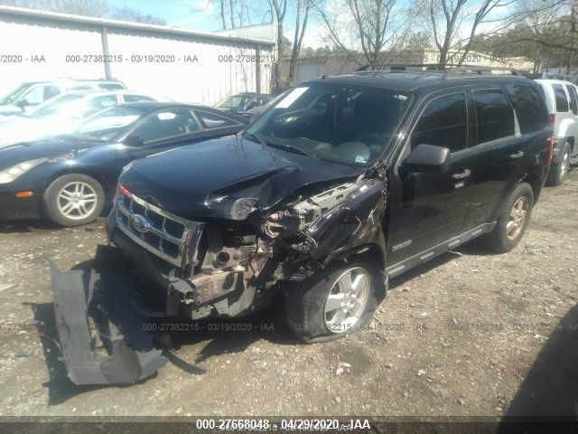 1FMCU03118KE60639 - 2008 FORD ESCAPE XLT Black photo 2