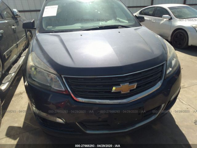 1GNKRFKD2DJ170319 - 2013 CHEVROLET TRAVERSE LS Blue photo 6