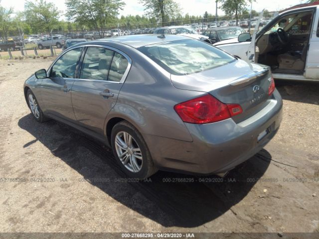 JN1CV6AR3CM978202 - 2012 INFINITI G37  Silver photo 3