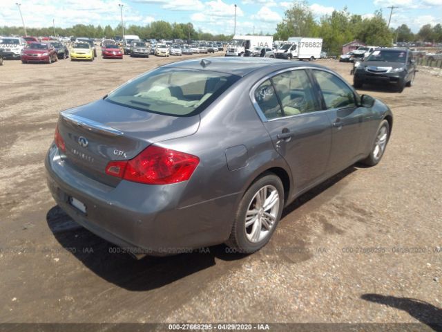 JN1CV6AR3CM978202 - 2012 INFINITI G37  Silver photo 4