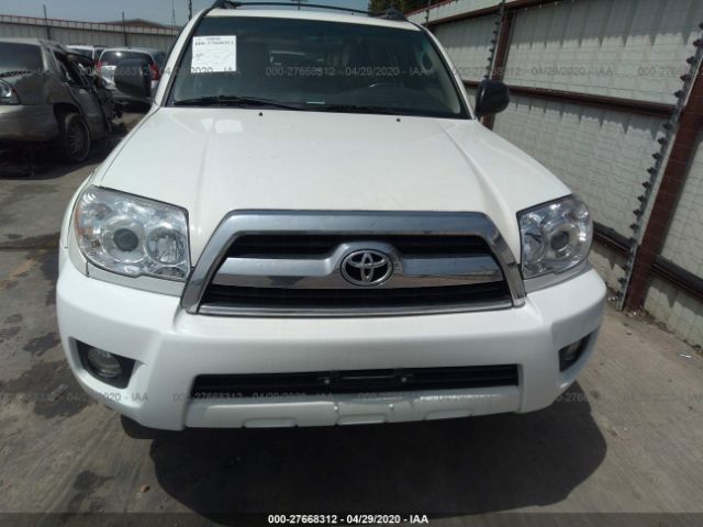 JTEZU14R768044576 - 2006 TOYOTA 4RUNNER SR5/SPORT White photo 6