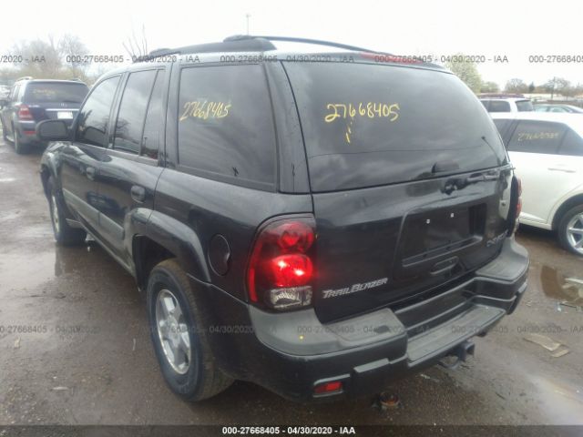 1GNDS13S142293522 - 2004 CHEVROLET TRAILBLAZER LS/LT Gray photo 3