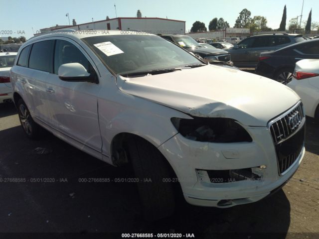 WA1LGAFE0ED003363 - 2014 AUDI Q7 PREMIUM PLUS White photo 1