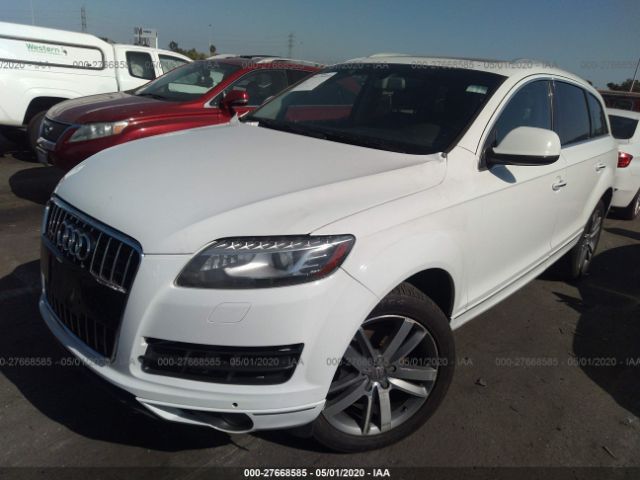 WA1LGAFE0ED003363 - 2014 AUDI Q7 PREMIUM PLUS White photo 2