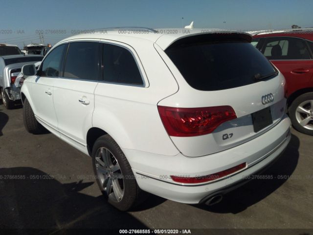 WA1LGAFE0ED003363 - 2014 AUDI Q7 PREMIUM PLUS White photo 3