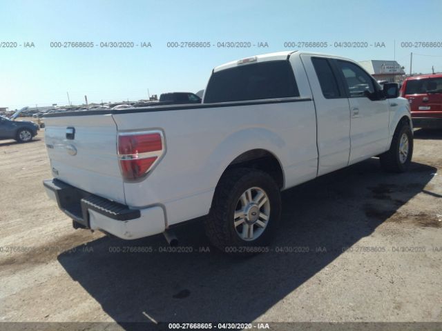 1FTRX12W49KA39914 - 2009 FORD F150 SUPER CAB White photo 4