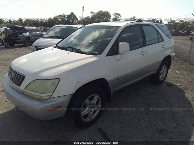 JTJGF10U530160446 - 2003 LEXUS RX 300 White photo 2