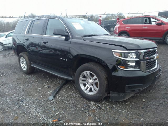 1GNSKBKC4LR186526 - 2020 CHEVROLET TAHOE K1500 LT Black photo 1