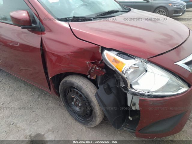 3N1CN7AP9KL840483 - 2019 NISSAN VERSA S/S PLUS/SV Red photo 6