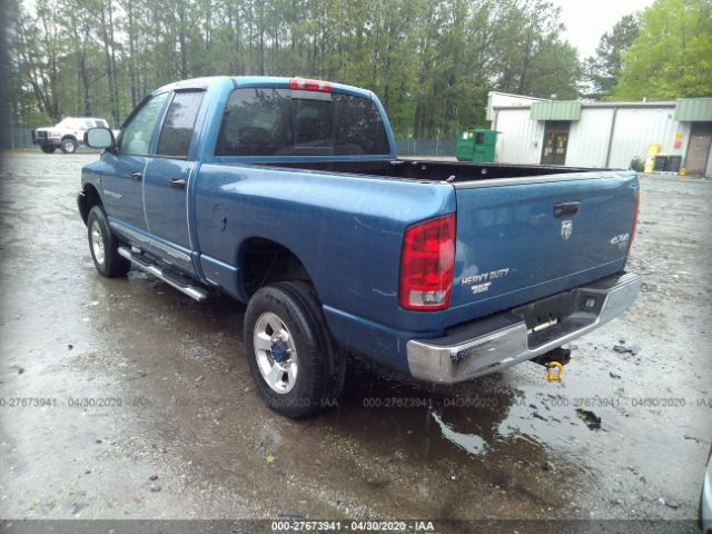 3D7KS28D26G111259 - 2006 DODGE RAM 2500 ST/SLT Blue photo 3