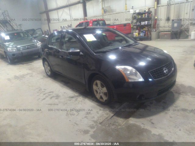 3N1AB61E18L714605 - 2008 NISSAN SENTRA 2.0/2.0S/2.0SL Black photo 1