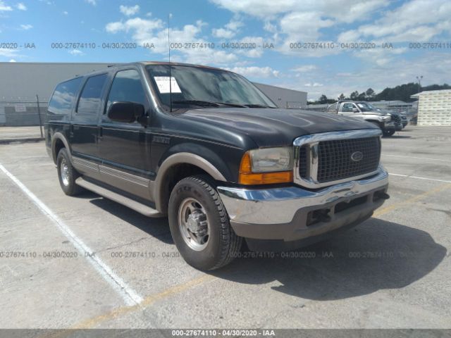 1FMNU42S4YEC18226 - 2000 FORD EXCURSION LIMITED Green photo 1