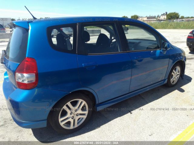 JHMGD37657S061761 - 2007 HONDA FIT S 蓝色 照片 6