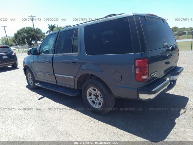 1FMRU1565YLC11375 - 2000 FORD EXPEDITION XLT Blue photo 3