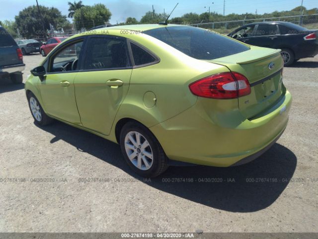 3FADP4BJ7CM156263 - 2012 FORD FIESTA SE Green photo 3