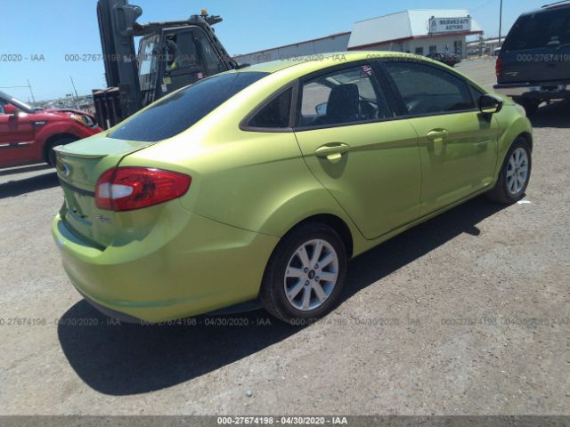 3FADP4BJ7CM156263 - 2012 FORD FIESTA SE Green photo 4