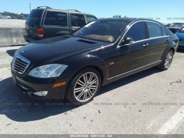 WDDNG76XX8A173163 - 2008 MERCEDES-BENZ S 600 Black photo 2