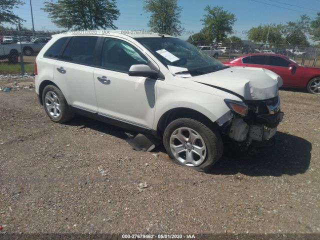 2FMDK3JC5BBB58806 - 2011 FORD EDGE SEL White photo 1