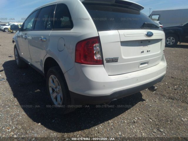 2FMDK3JC5BBB58806 - 2011 FORD EDGE SEL White photo 3