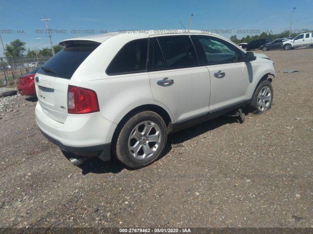 2FMDK3JC5BBB58806 - 2011 FORD EDGE SEL White photo 4