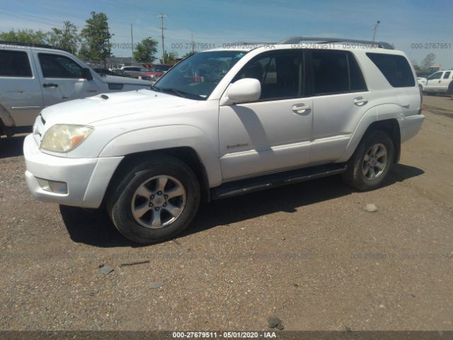 JTEZU14R940036961 - 2004 TOYOTA 4RUNNER SR5/SPORT White photo 2