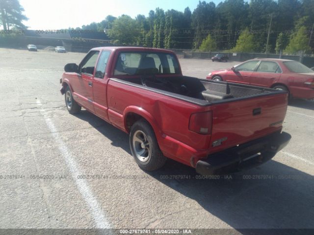 1GCCS19H738147010 - 2003 CHEVROLET S TRUCK S10 Red photo 3