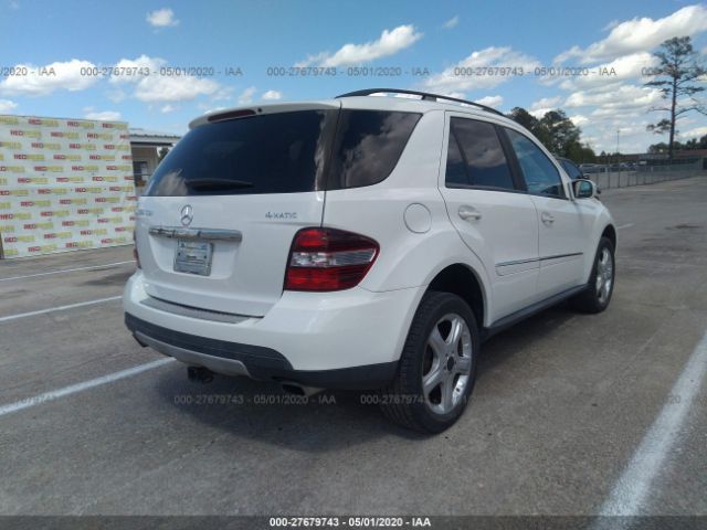 4JGBB22E58A339331 - 2008 MERCEDES-BENZ ML 320 CDI White photo 4