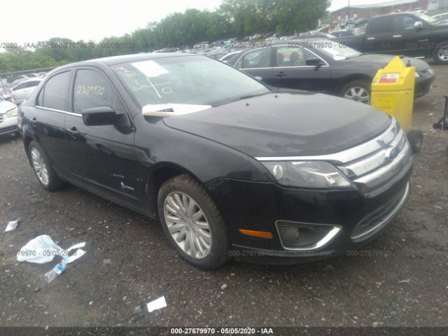 3FADP0L35CR275165 - 2012 FORD FUSION HYBRID Black photo 1