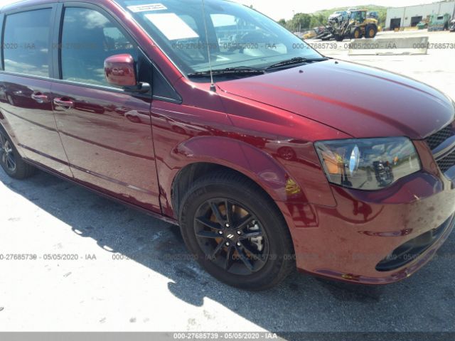 2C4RDGEG5KR735172 - 2019 DODGE GRAND CARAVAN GT Red photo 6