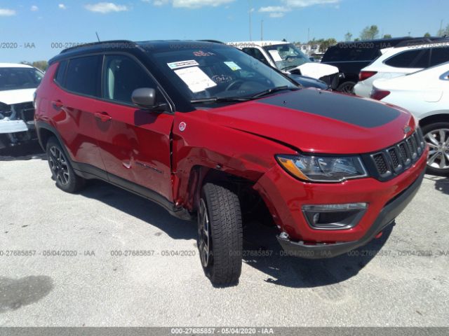 3C4NJDDB9LT163257 - 2020 JEEP COMPASS TRAILHAWK Red photo 1