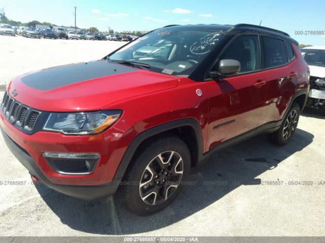 3C4NJDDB9LT163257 - 2020 JEEP COMPASS TRAILHAWK Red photo 2