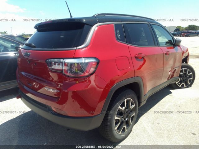 3C4NJDDB9LT163257 - 2020 JEEP COMPASS TRAILHAWK Red photo 4