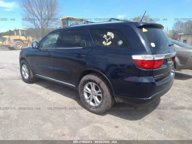 1C4RDJDG0CC212831 - 2012 DODGE DURANGO CREW Blue photo 3